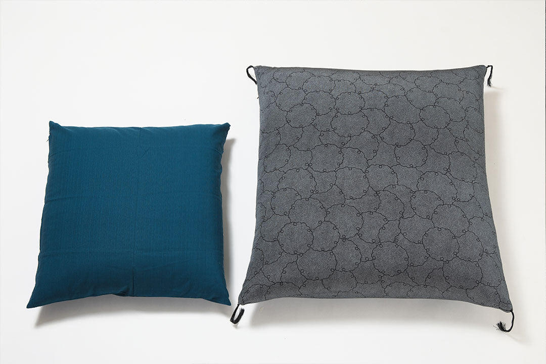 【座布団】　コラボ商品　江戸座布団　江戸小紋　正絹　