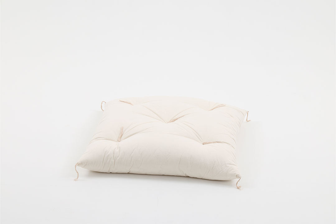 【座布団】　江戸座布団　リネン＆ラミー生地　羽根入り