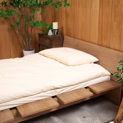 オーガニックコットン　布団カバー（ファスナーとじ）