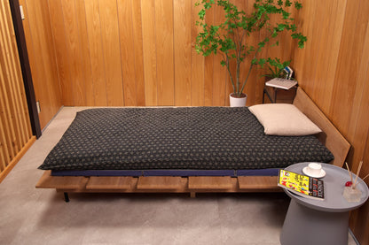 敷布団カバー 麻刺し子