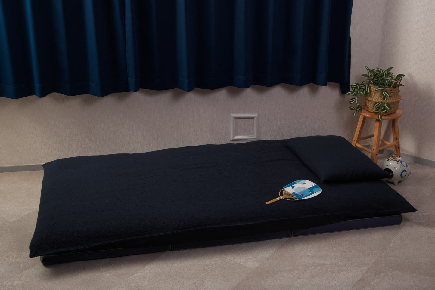 敷布団カバー 遠州木綿 綿麻楊柳