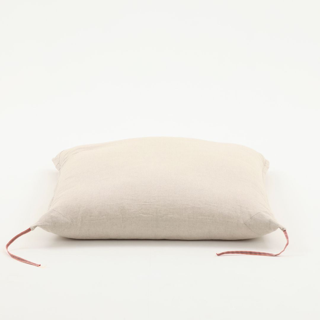 【座布団】　江戸座布団　リネン＆ラミー生地　羽根入り