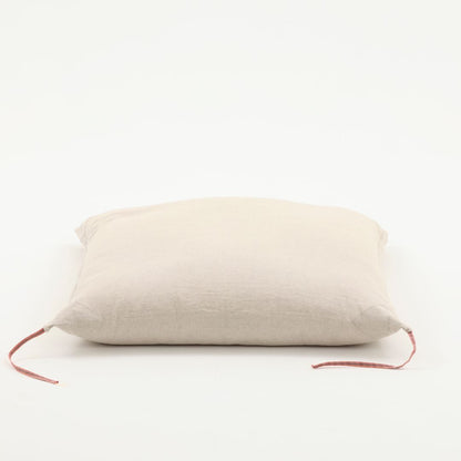 【座布団】　江戸座布団　リネン＆ラミー生地　羽根入り