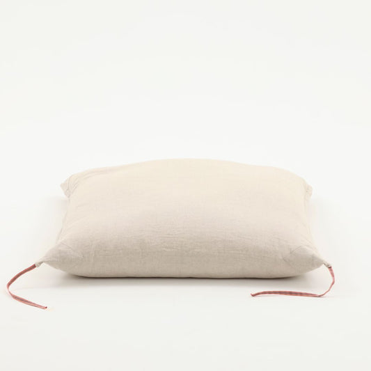 【座布団】　江戸座布団　リネン＆ラミー生地　羽根入り