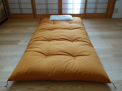 敷布団 オーガニックコットン生地 琥珀アンバー