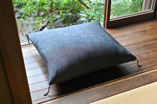 【座布団】　コラボ商品　江戸座布団　江戸小紋　正絹　