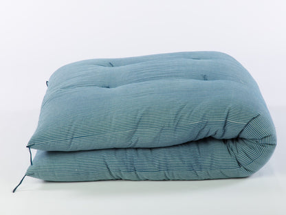 敷布団 ハーブ染め 手織りオーガニックコットン生地　