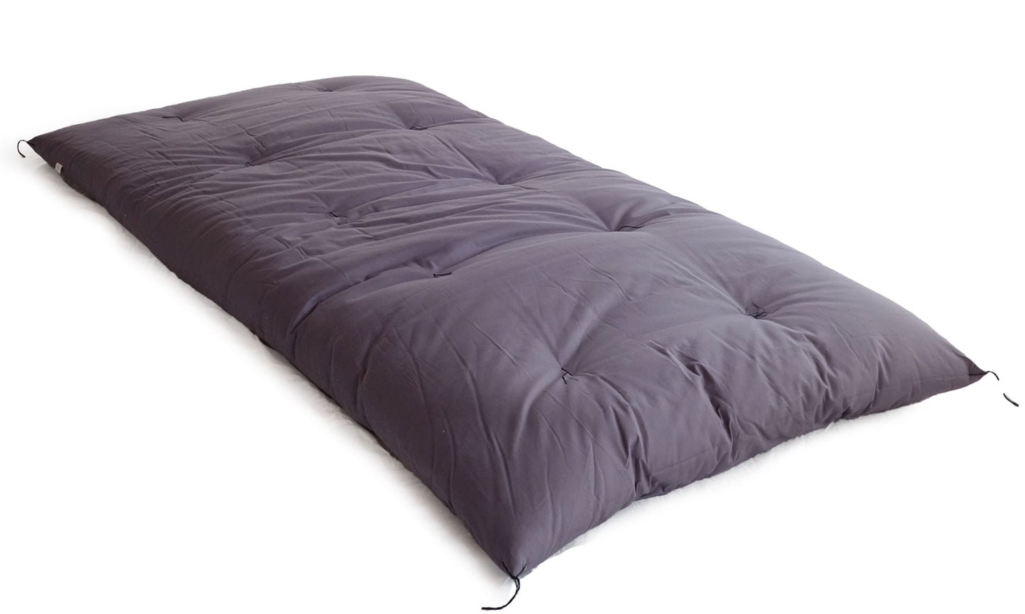 敷布団　オーガニックコットン生地　天雲グレー