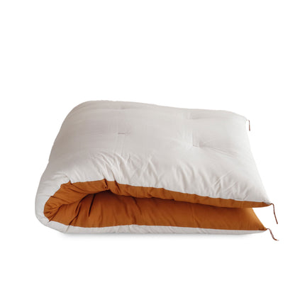 敷布団　オーガニックコットン生地　バイカラー