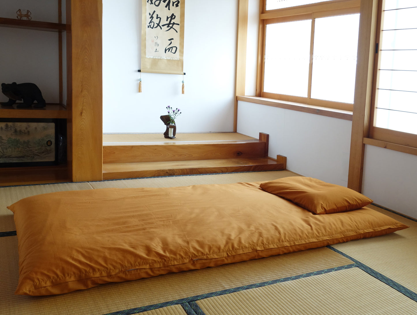 オーガニックコットン　布団カバー（ファスナーとじ）