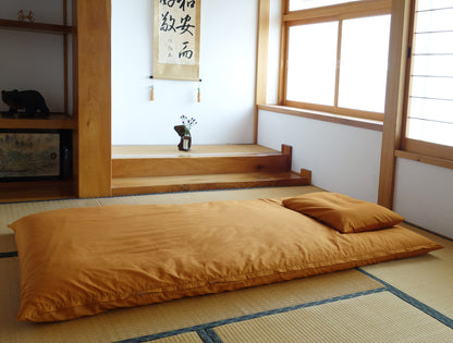 オーガニックコットン　布団カバー（ファスナーとじ）