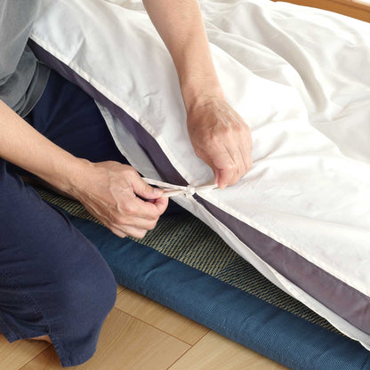 オーガニックコットン　敷布団カバー 　（ひもとじ式）