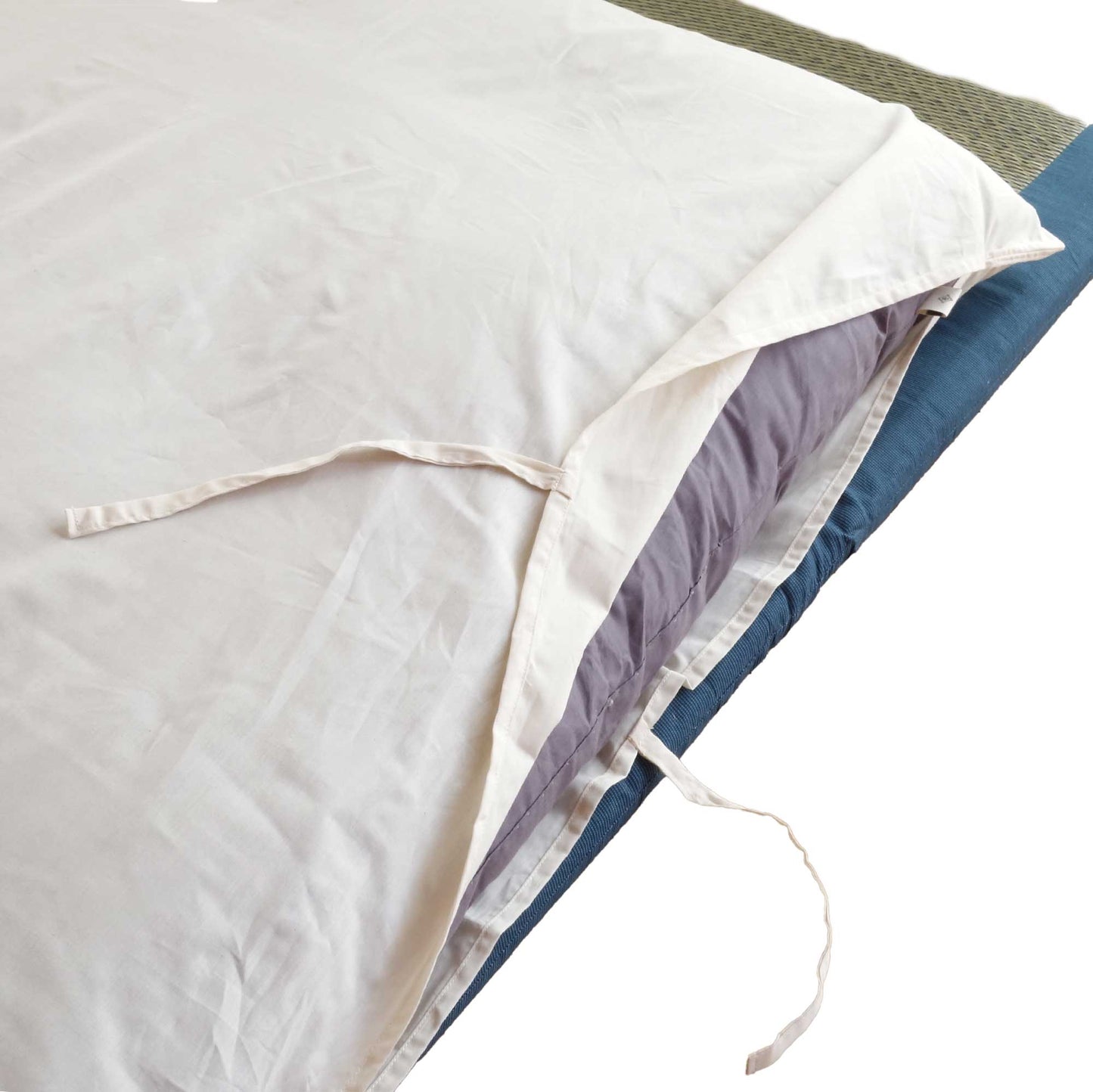 オーガニックコットン　敷布団カバー 　（ひもとじ式）