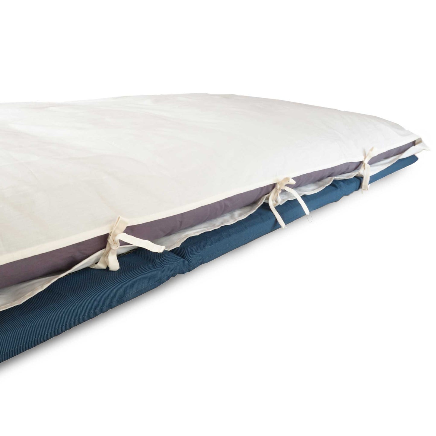 オーガニックコットン　敷布団カバー 　（ひもとじ式）