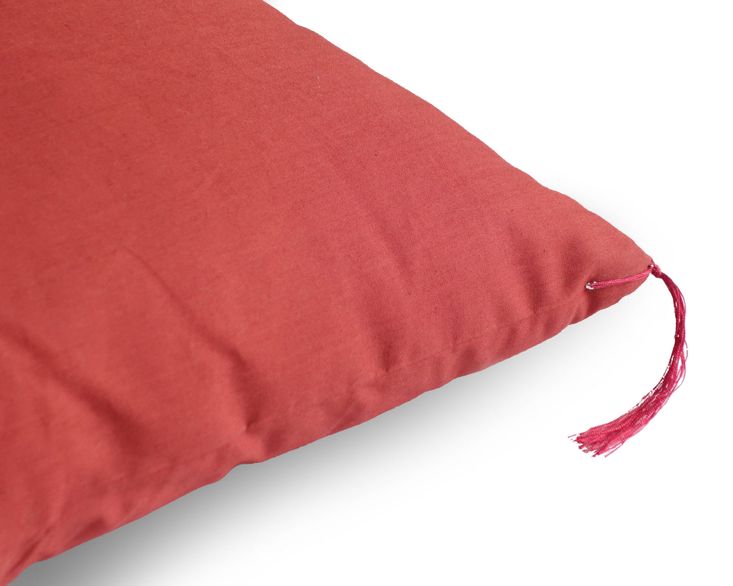 敷布団 オーガニックコットン生地 栗梅レッド