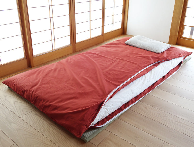 オーガニックコットン　布団カバー（ファスナーとじ）