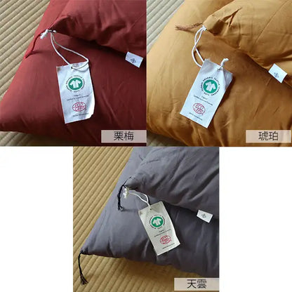 敷布団　オーガニックコットン生地　バイカラー